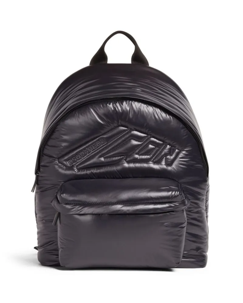 Dsquared2 Rucksack mit Logo-Prägung - Schwarz Schwarz