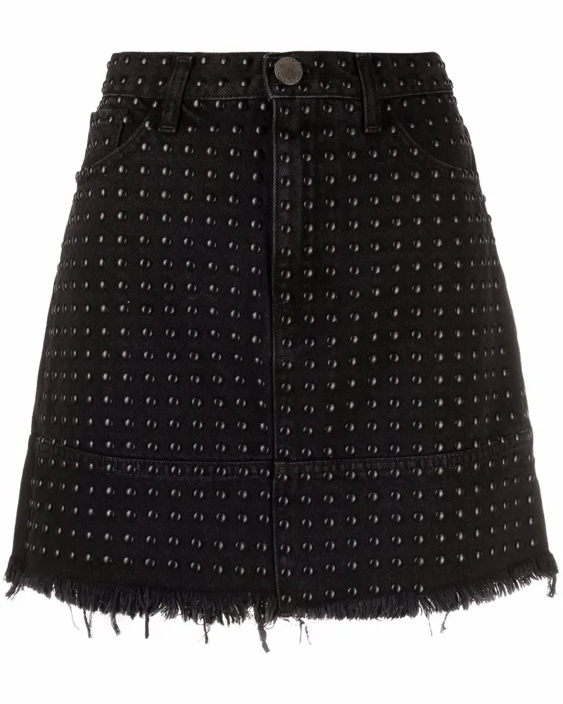 Pinko Jeansminirock mit Nieten - Schwarz Schwarz