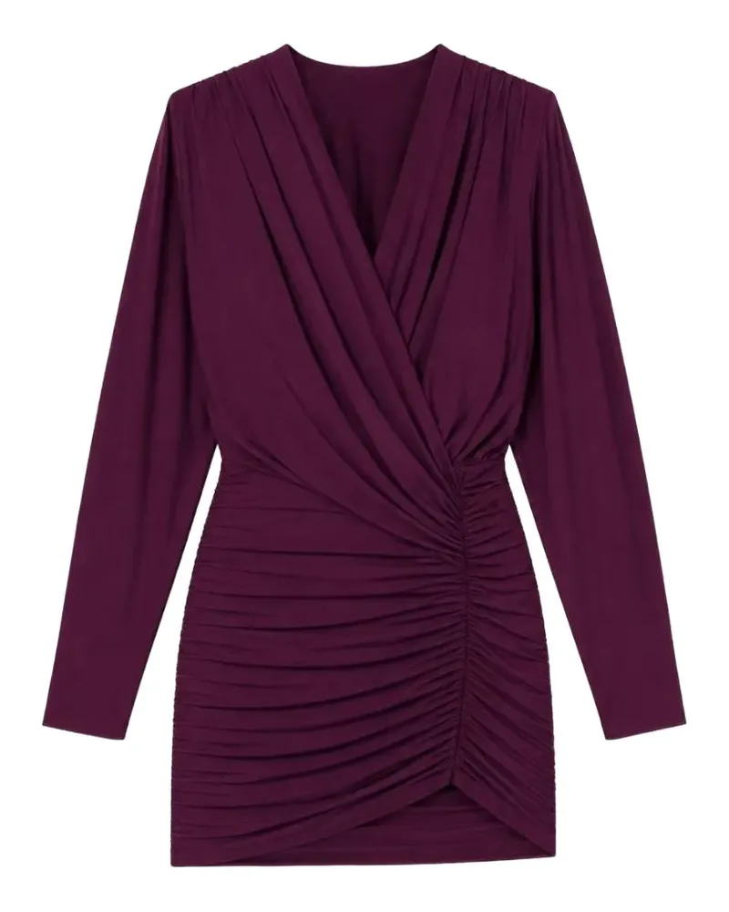 Amazuìn draped gathered-detailing mini dress - Violett Violett