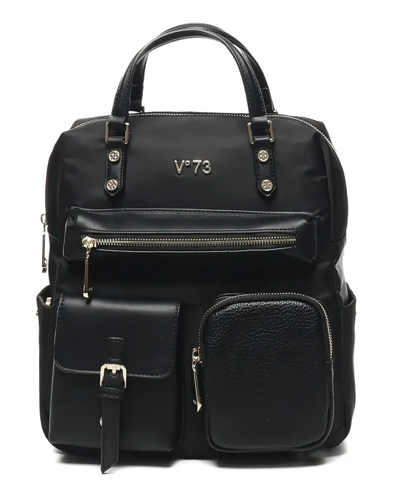 V°73 Rucksack mit mehreren Taschen - Schwarz Schwarz