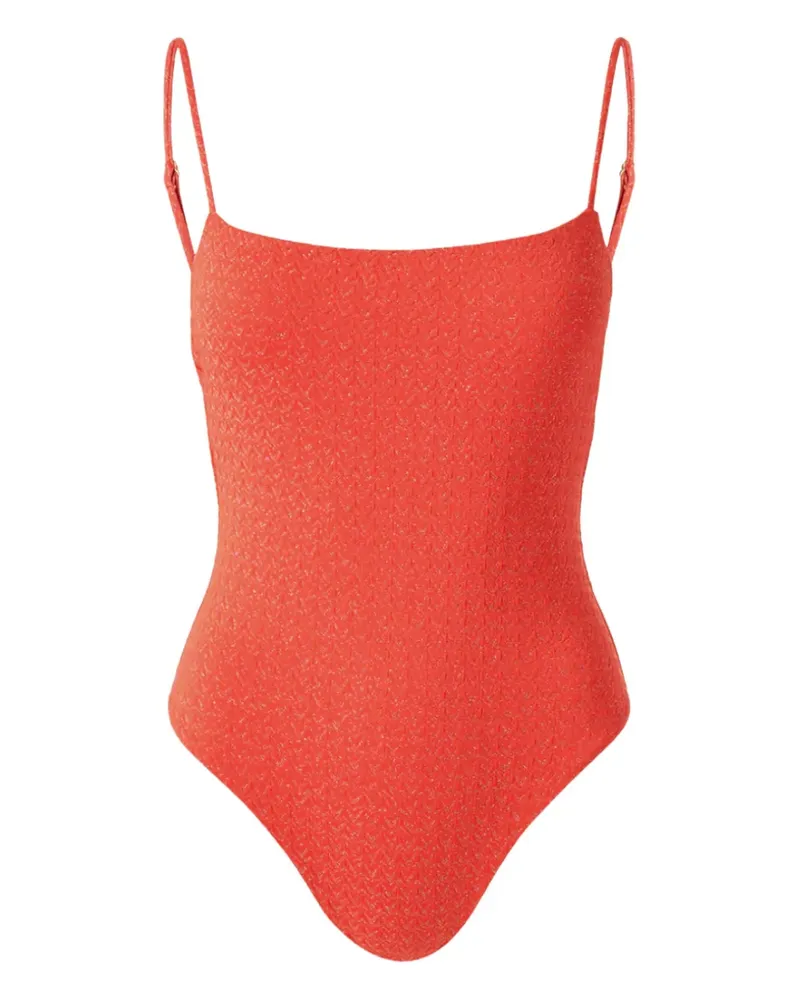 Melissa Odabash Maui textured swimsuit - Orange Orange