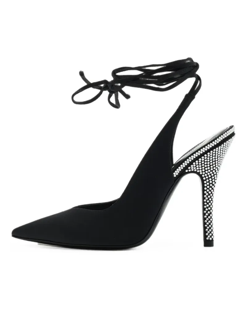 ATTICO Ivy Pumps mit Kristallen - Schwarz Schwarz