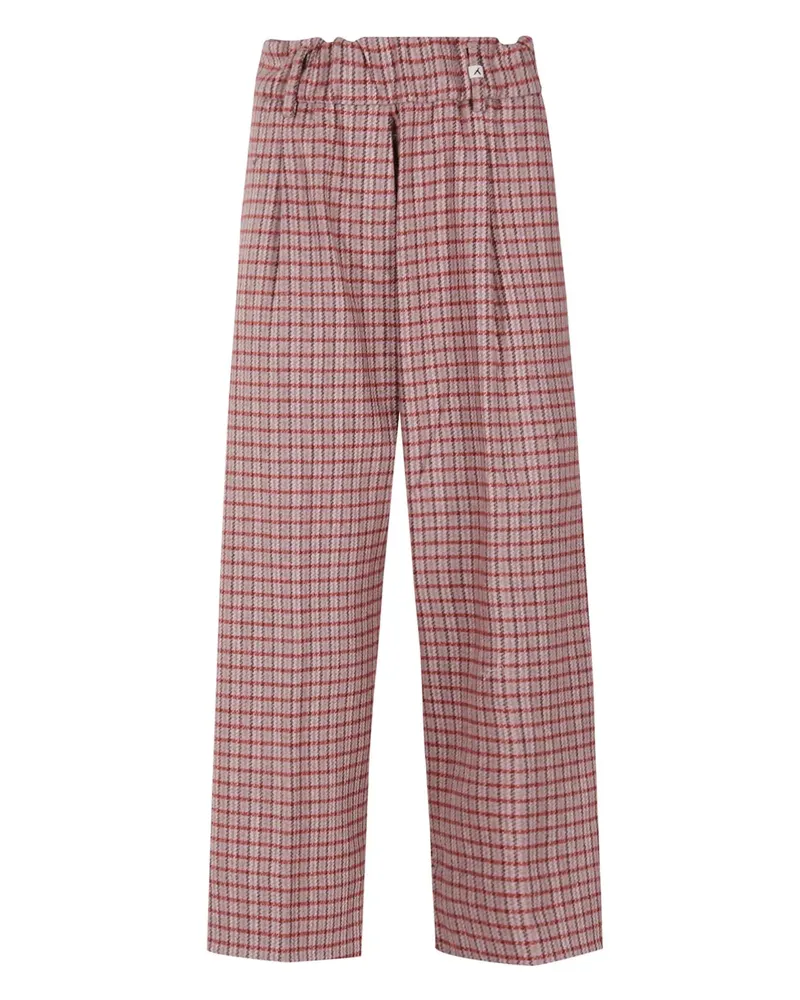 MYTHS Karierte Hose - Nude Nude