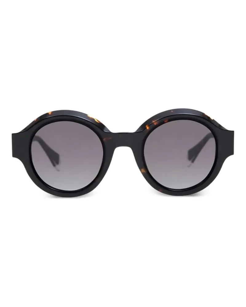 GIGI STUDIOS Stella Sonnenbrille mit rundem Gestell - Braun Braun