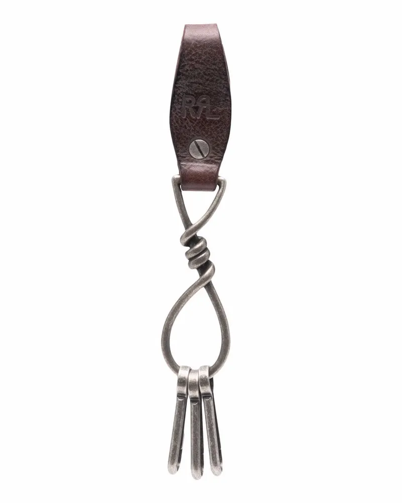 Ralph Lauren Schlüsselanhänger mit Logo-Prägung - Braun Braun