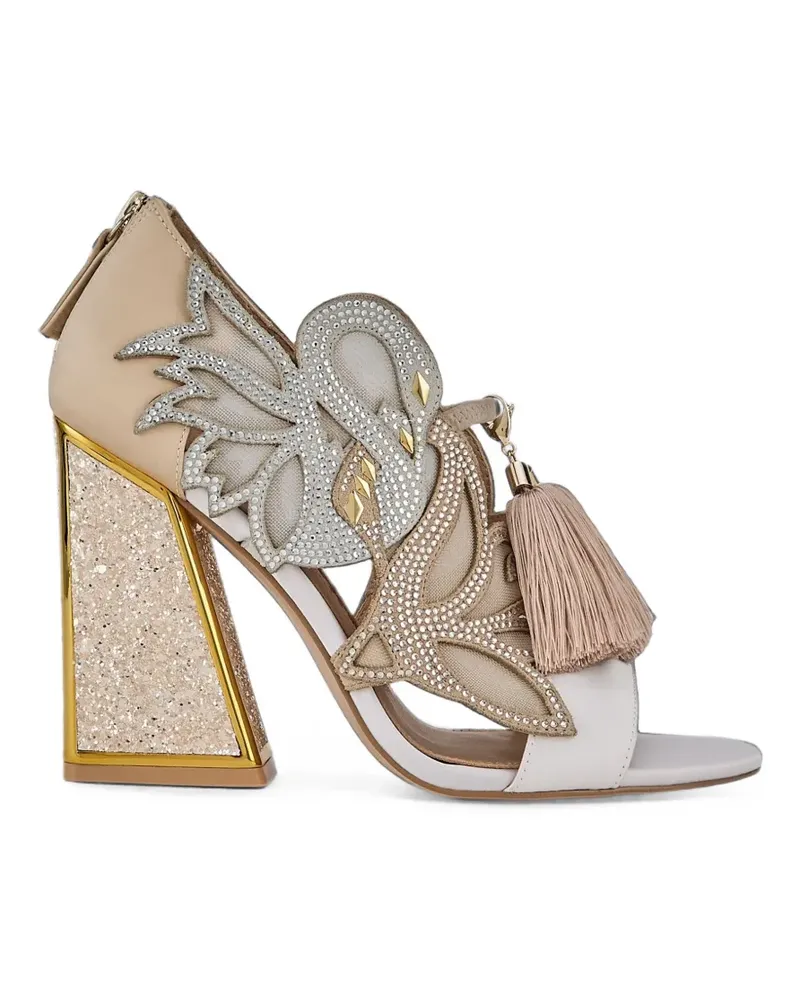 Kat Maconie Aya Anch crystal-embellished sandals - Nude Nude