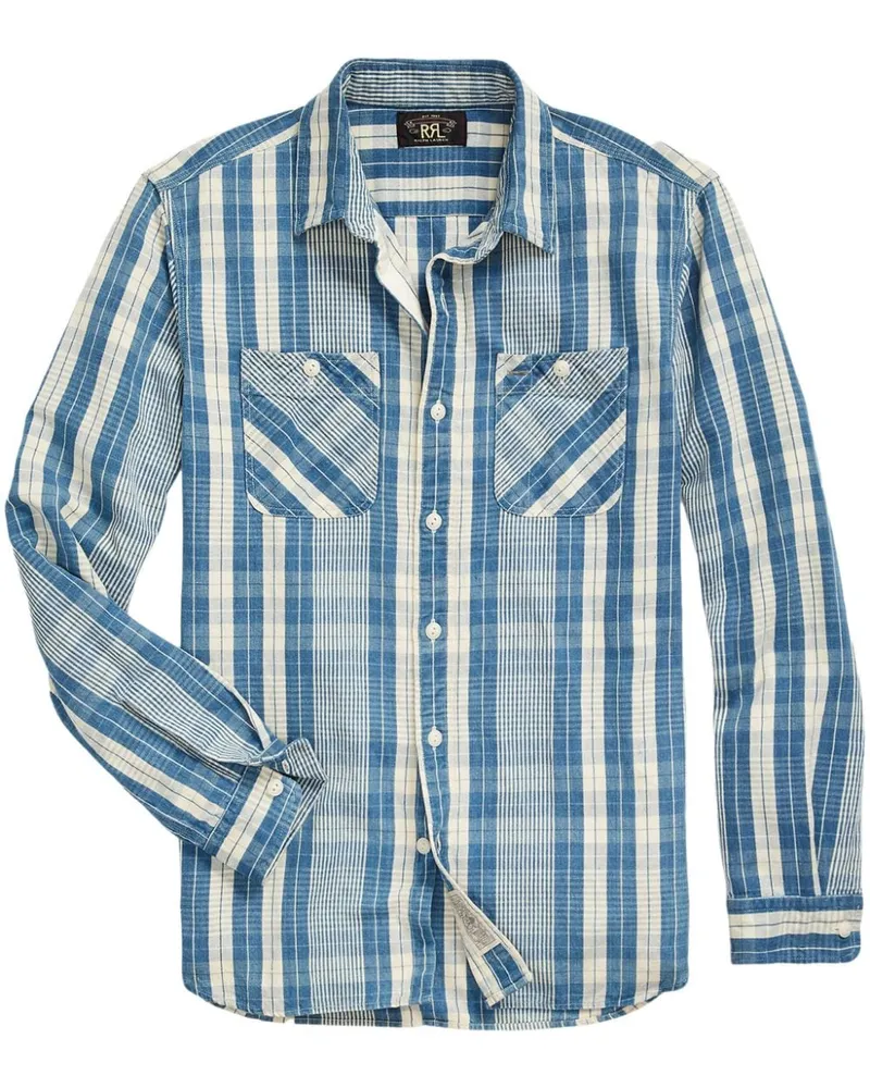 Ralph Lauren Farrell Baumwoll-Leinen-Hemd - Blau Blau