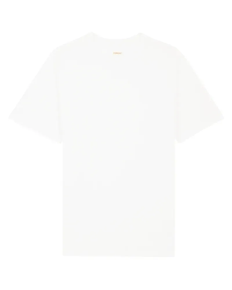 FURSAC T-Shirt mit Rundhalsausschnitt - Weiß Weiß