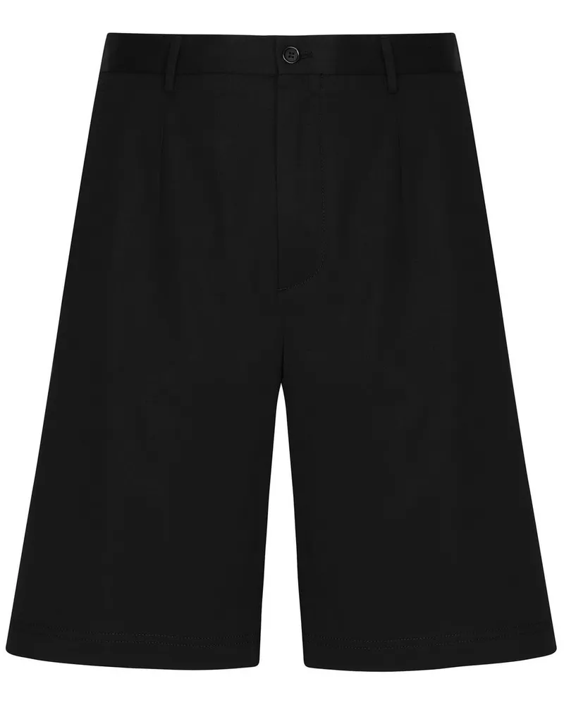 Dolce & Gabbana Shorts mit Logo-Schild - Schwarz Schwarz