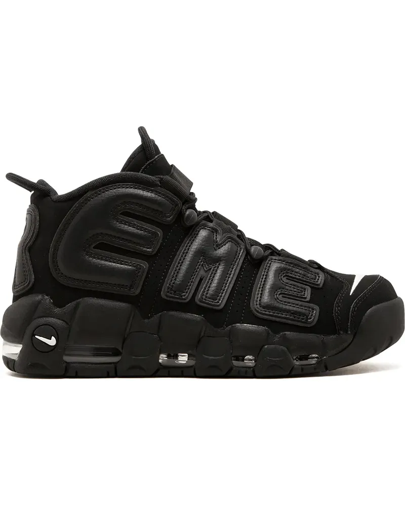 Nike Supreme x  'Air More Uptempo' Sneakers - Schwarz Schwarz