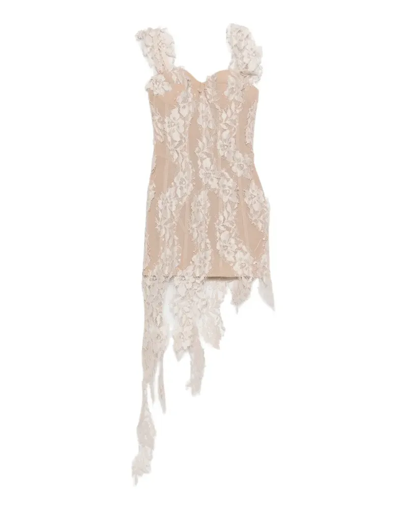 Giuseppe di Morabito Minikleid aus Spitze mit Blumenmuster - Nude Nude