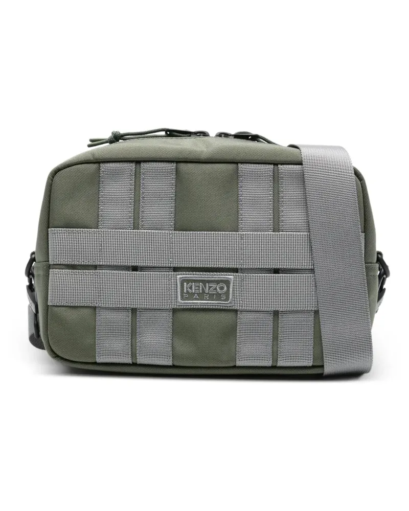 Kenzo Schultertasche mit Gurtband - Grün Grün