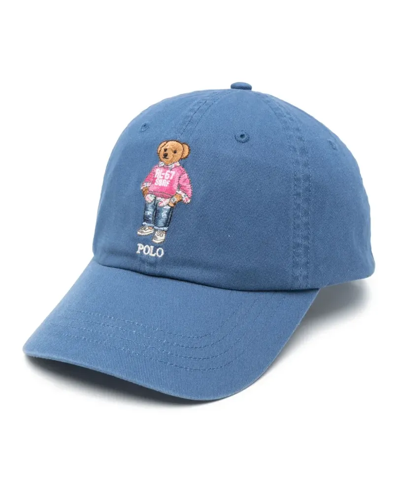 Ralph Lauren Baseballkappe mit Polo Bear-Patch - Blau Blau