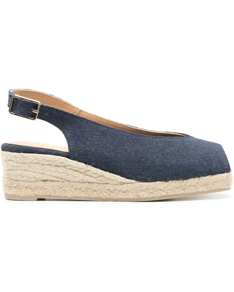 Castañer Dosalia Slingback-Espadrilles 50mm - Blau Blau