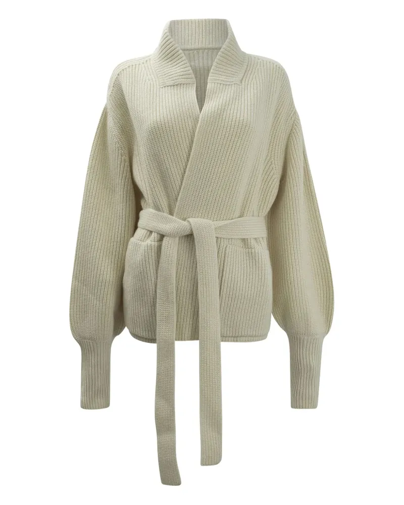 Sa Su Phi tie-waist cardigan - Nude Nude
