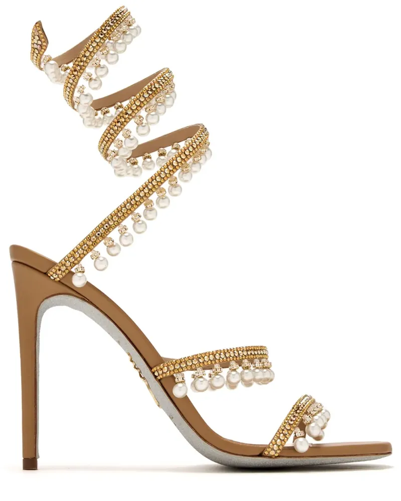 René Caovilla Chandelier Sandalen 105mm - Braun Braun