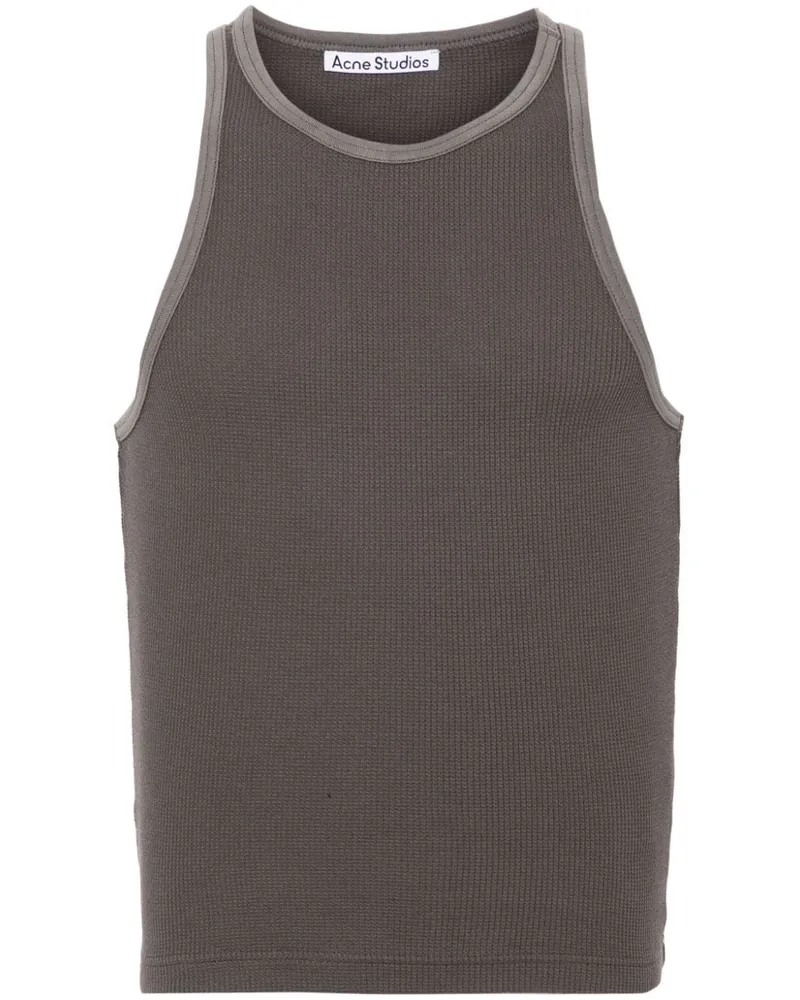 Acne Studios Tanktop mit Waffelstrick - Grau Grau