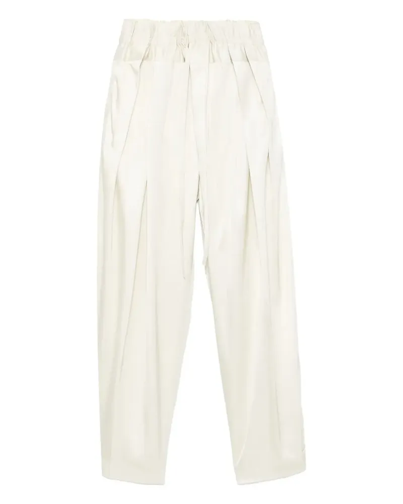 Jil Sander Bundfaltenhose mit Kordelzug - Nude Nude