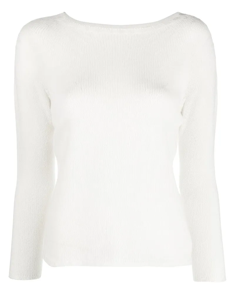 Fabiana Filippi Gerippter Kaschmirpullover - Weiß Weiß