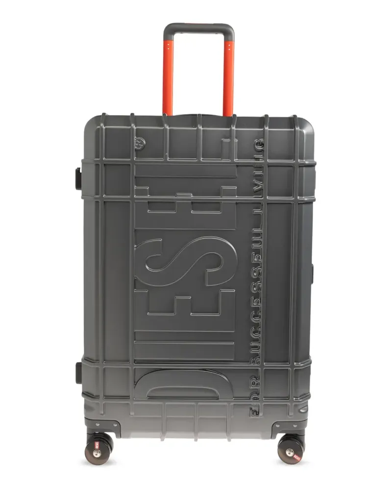 Diesel Koffer mit Logo-Prägung - Grau Grau