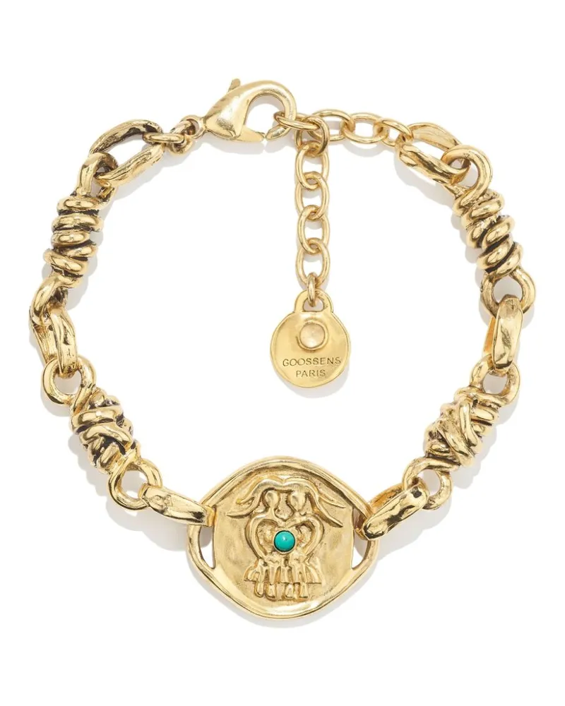 Goossens Paris Talisman Astro Gemini Spiral-Kettenarmband - Gold Gold
