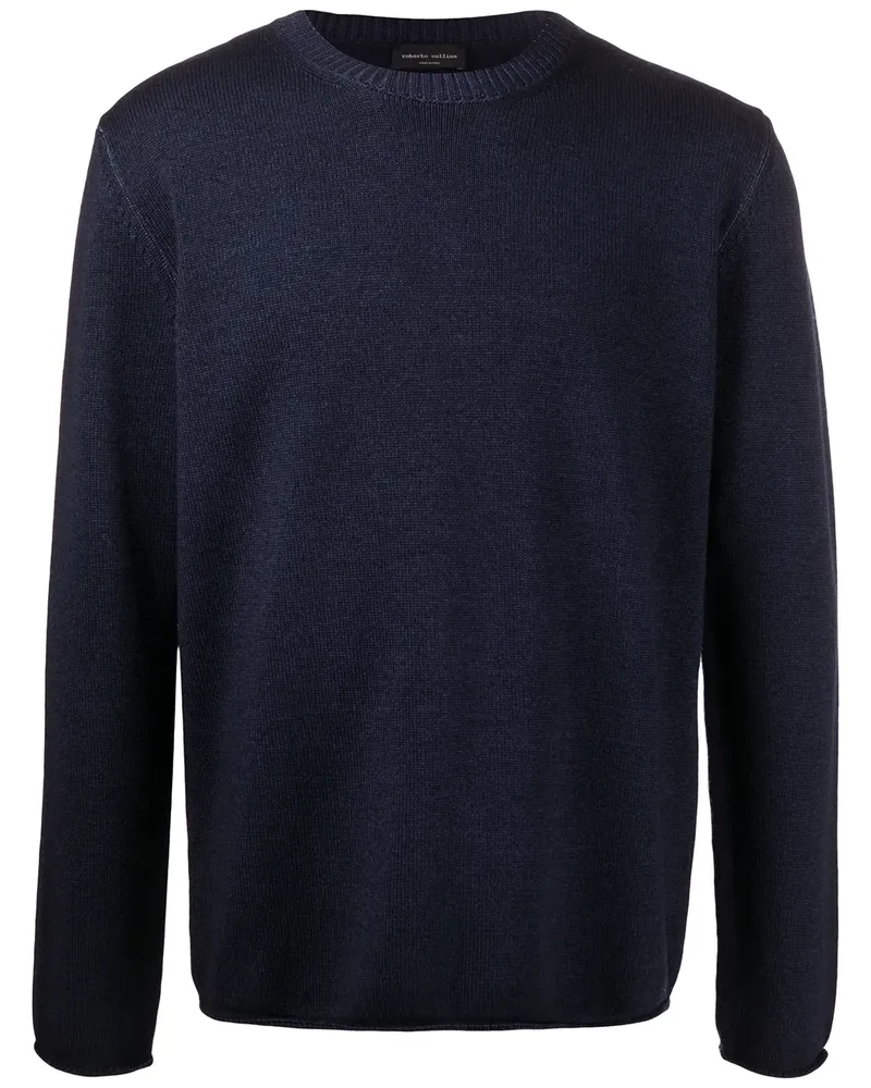 Roberto Collina Pullover mit Rundhalsausschnitt - Blau Blau