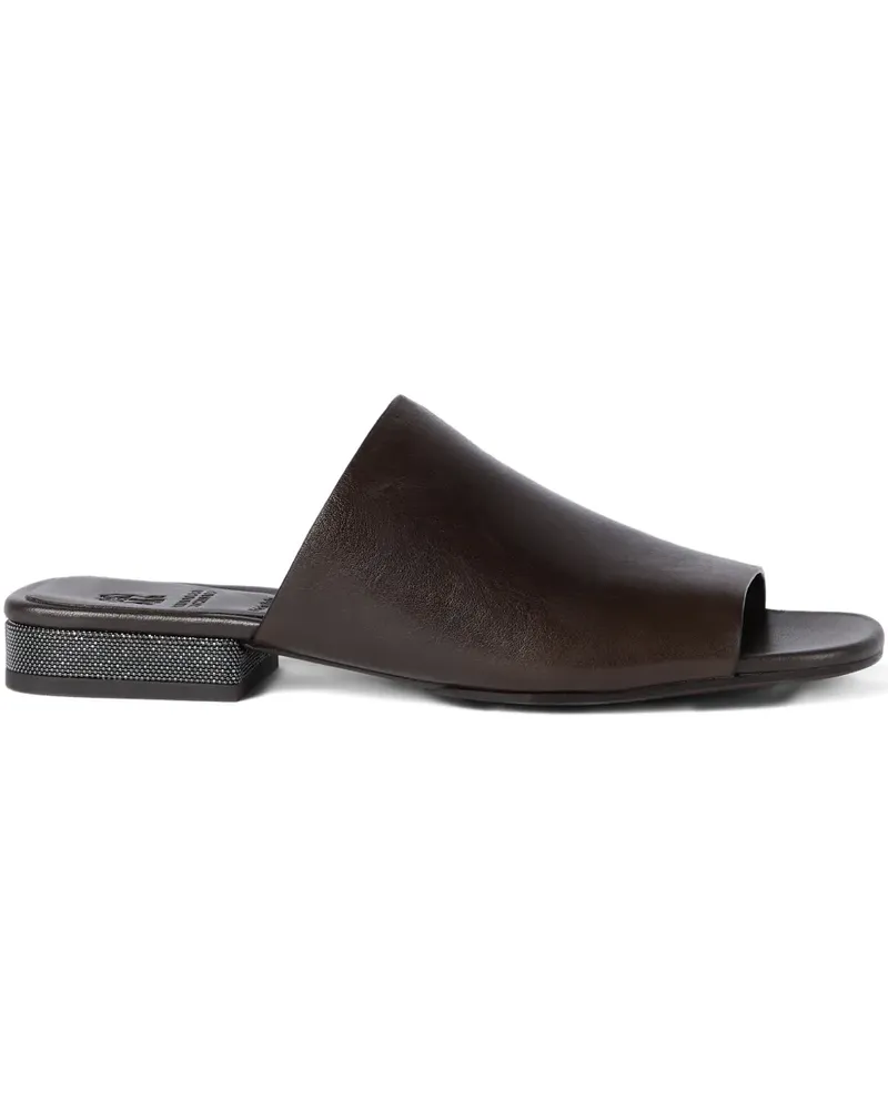Brunello Cucinelli monili-detail sandals - Braun Braun