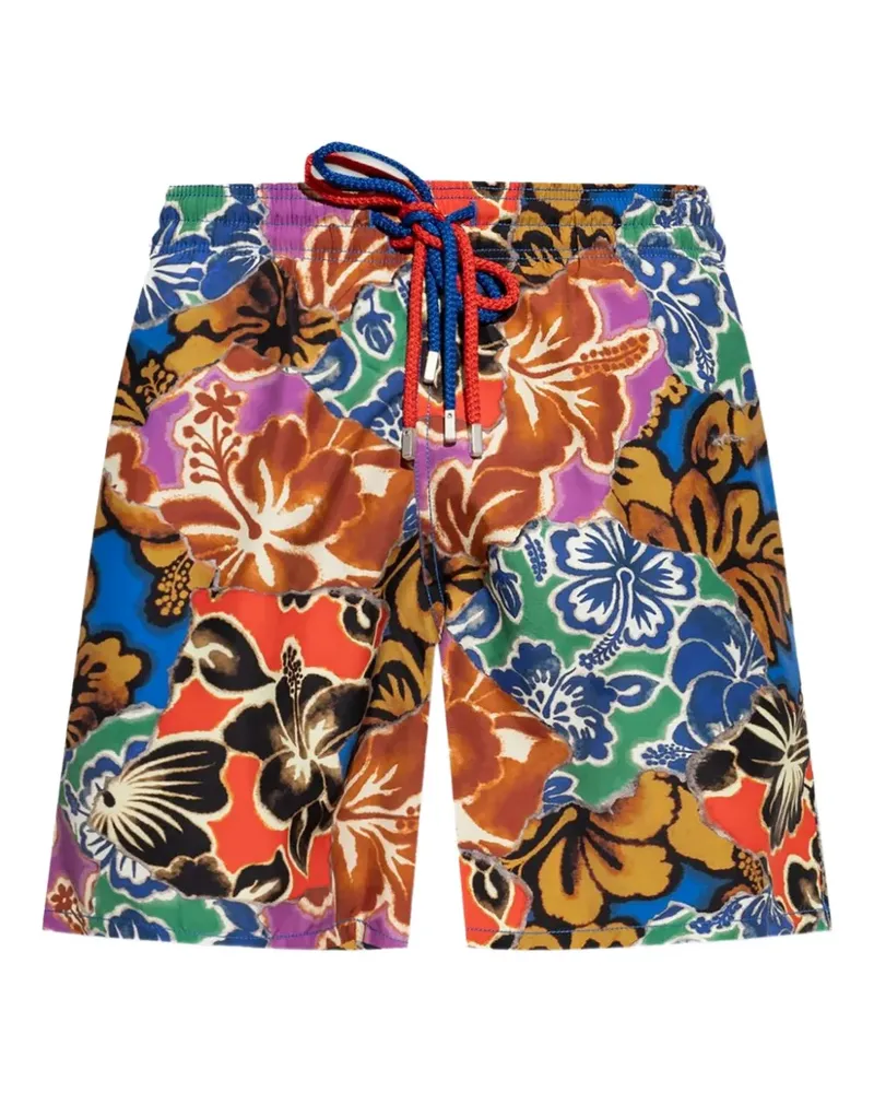 Palm Angels x Vilebrequin floral-print swim shorts - Blau Blau