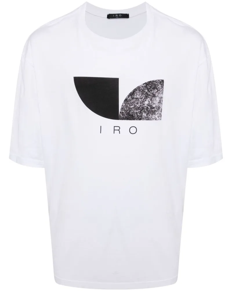 IRO T-Shirt mit Logo-Print - Weiß Weiß
