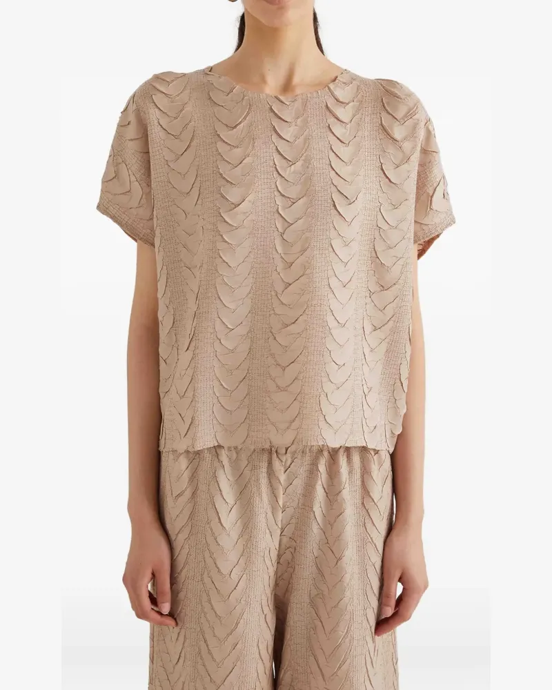 MEIMEIJ Gerafftes Oberteil - Nude Nude