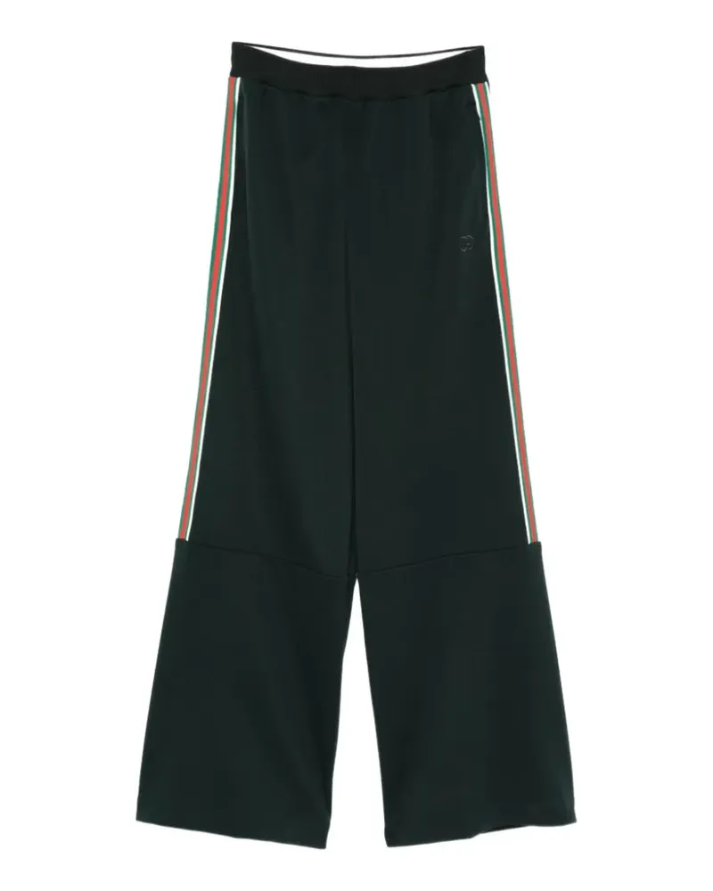 Gucci elasticated-waistband wide-leg trousers - Grün Grün