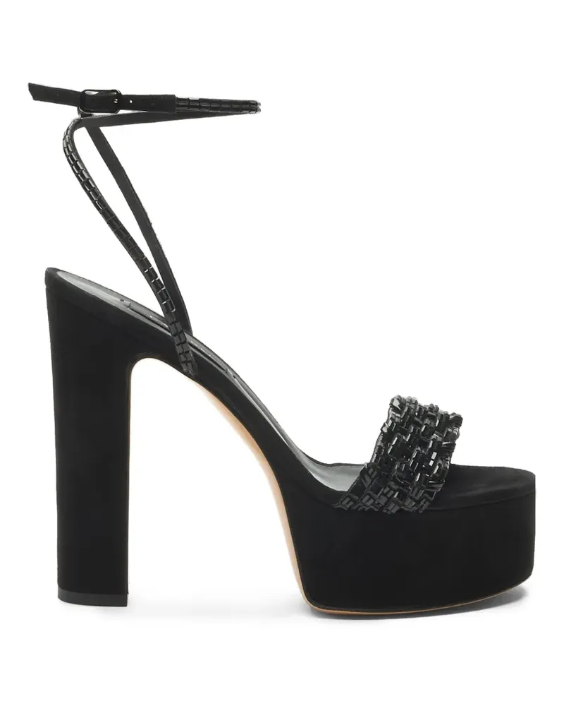 Casadei Godyva Sandalen mit Kristallen - Schwarz Schwarz