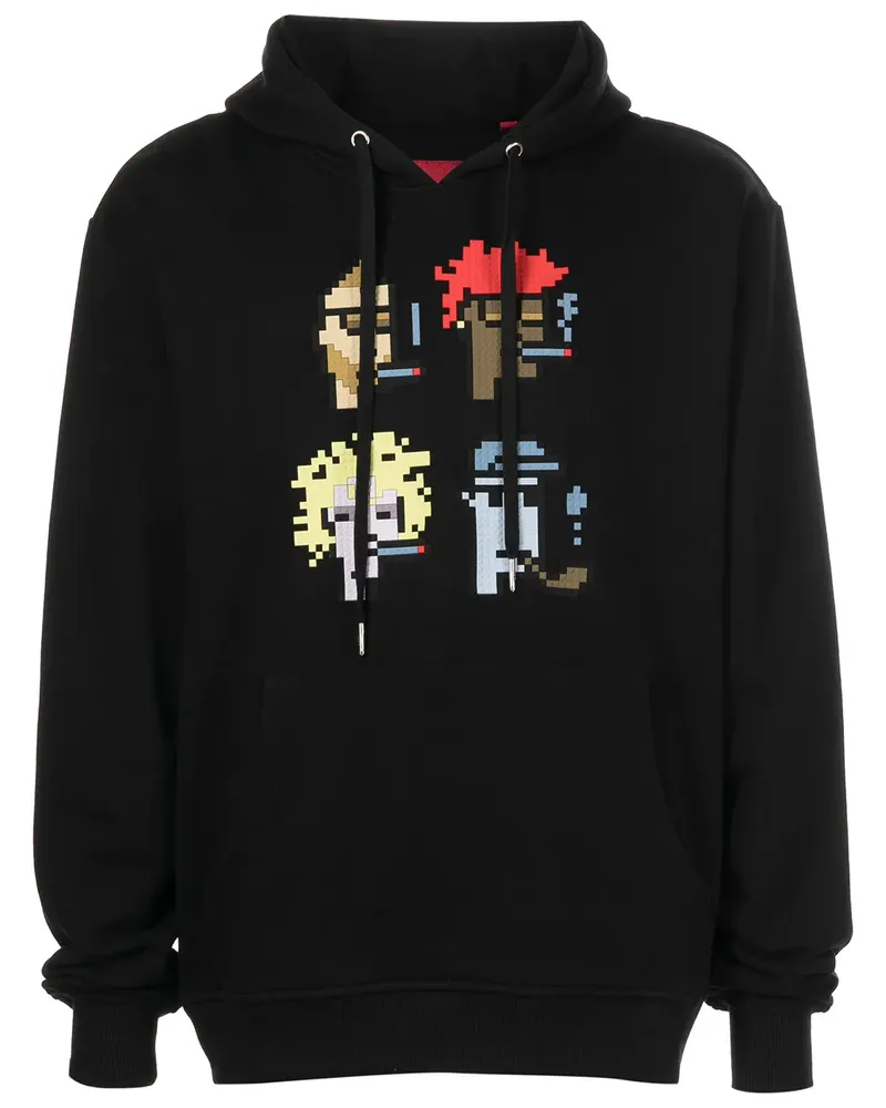 Mostly Heard Rarely Seen Hoodie mit Smoking Kills-Print - Schwarz Schwarz