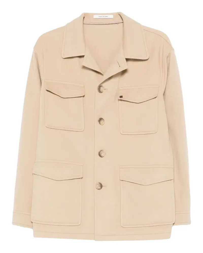Tagliatore Geknöpfte Jacke mit Klappentaschen - Nude Nude