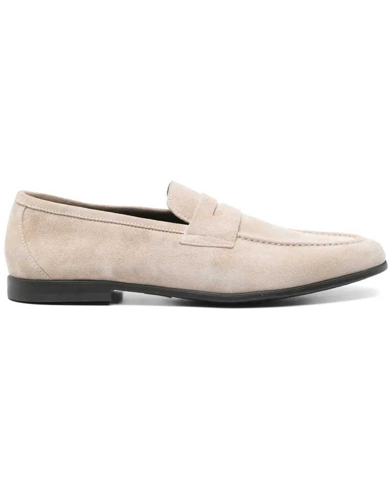 Canali Loafer aus Wildleder - Nude Nude