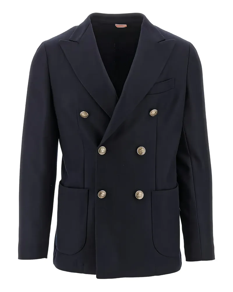 Biagio Santaniello double-breasted jacket - Blau Blau