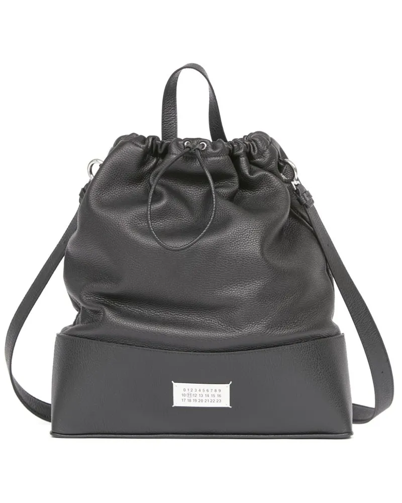 Maison Margiela 5AC Rucksack aus Leder - Schwarz Schwarz