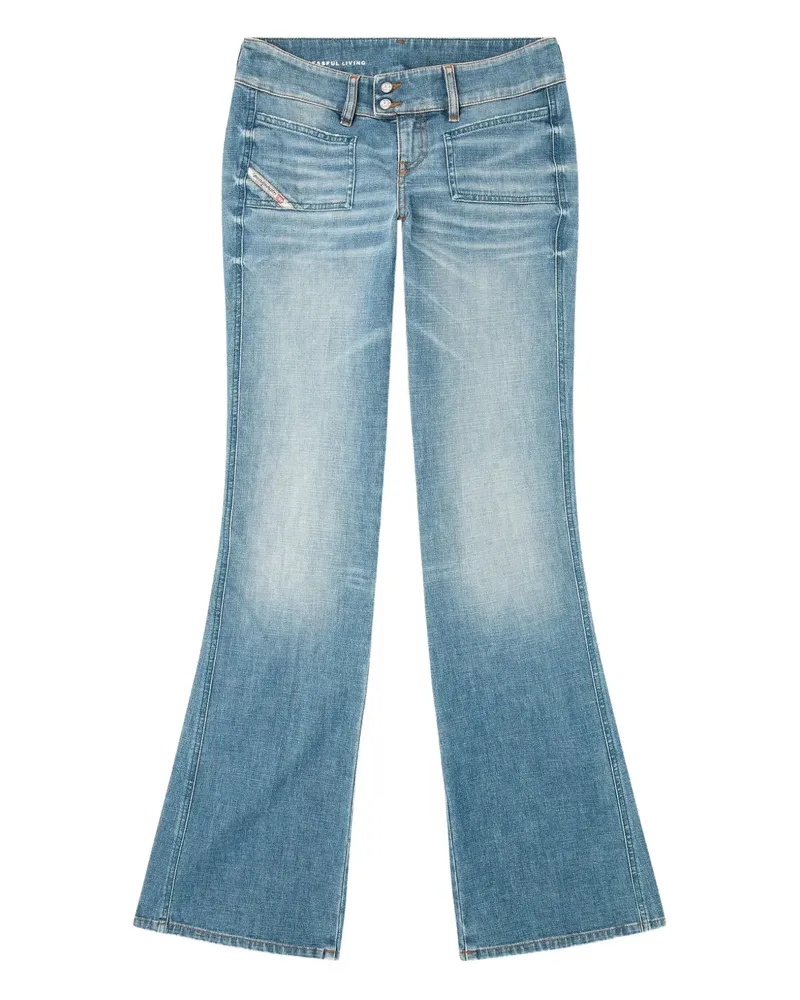 Diesel D-hush 09m58 Bootcut-Jeans - Blau Blau