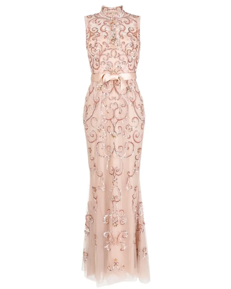Zuhair Murad Verziertes Abendkleid - Rosa Rosa