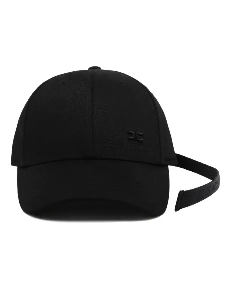 Elisabetta Franchi Baseballkappe mit Logo-Stickerei - Schwarz Schwarz