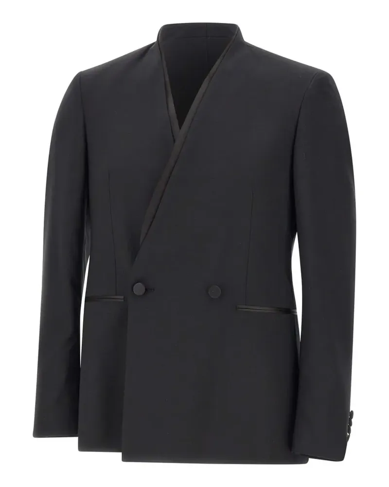 Tagliatore double-breasted V-neck blazer - Schwarz Schwarz