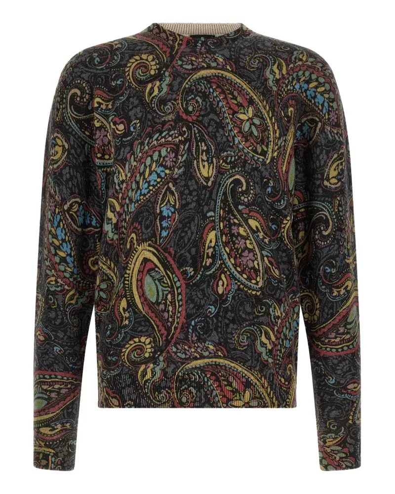 Etro Paisley sweater - Schwarz Schwarz