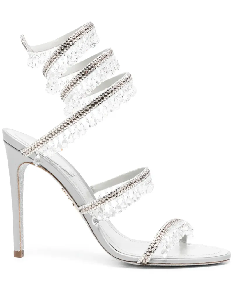 René Caovilla Chandelier Sandalen 105mm - Grau Grau
