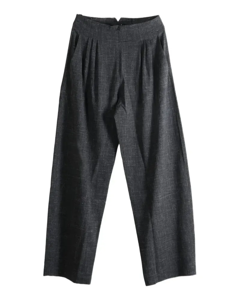 Cortana Tiempo pleated wide-leg trousers - Schwarz Schwarz