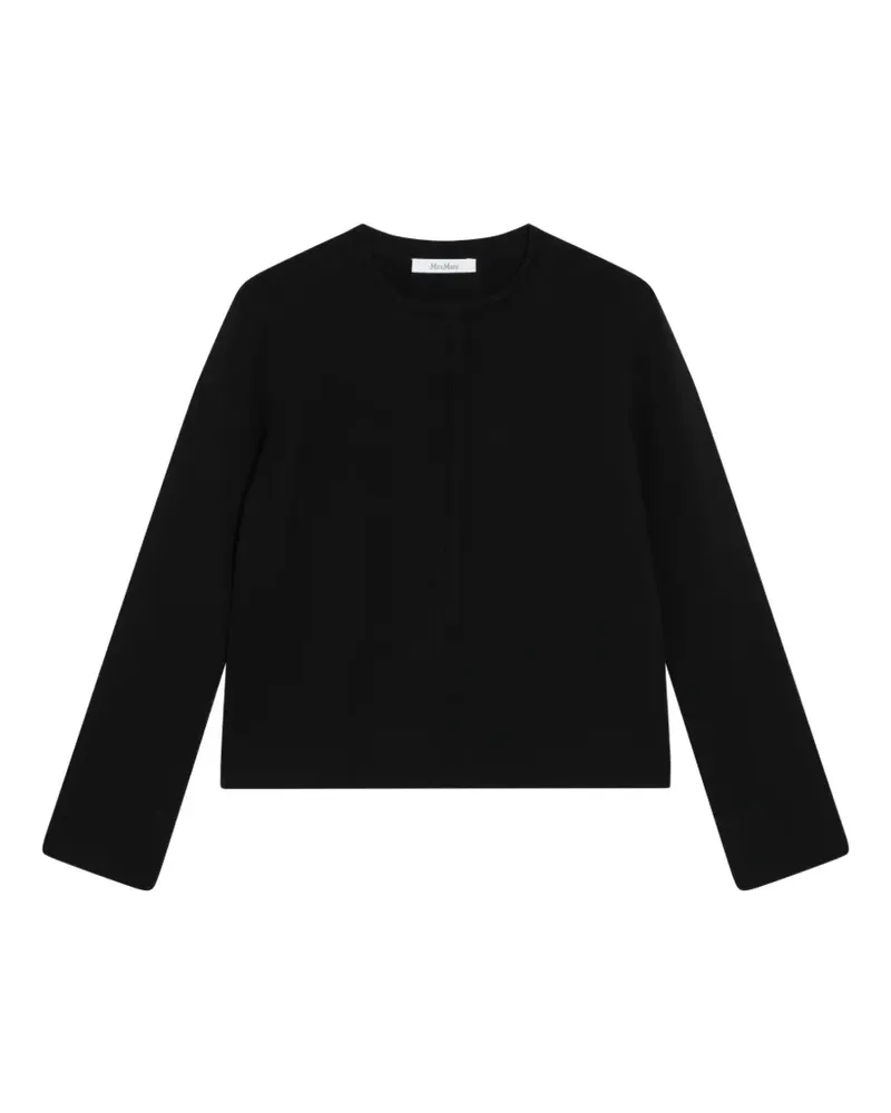 Max Mara round-neck long-sleeved cardigan - Schwarz Schwarz