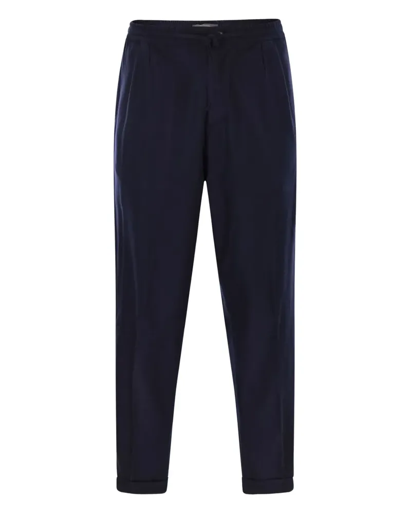 Fedeli Harvard straight-leg trousers - Blau Blau