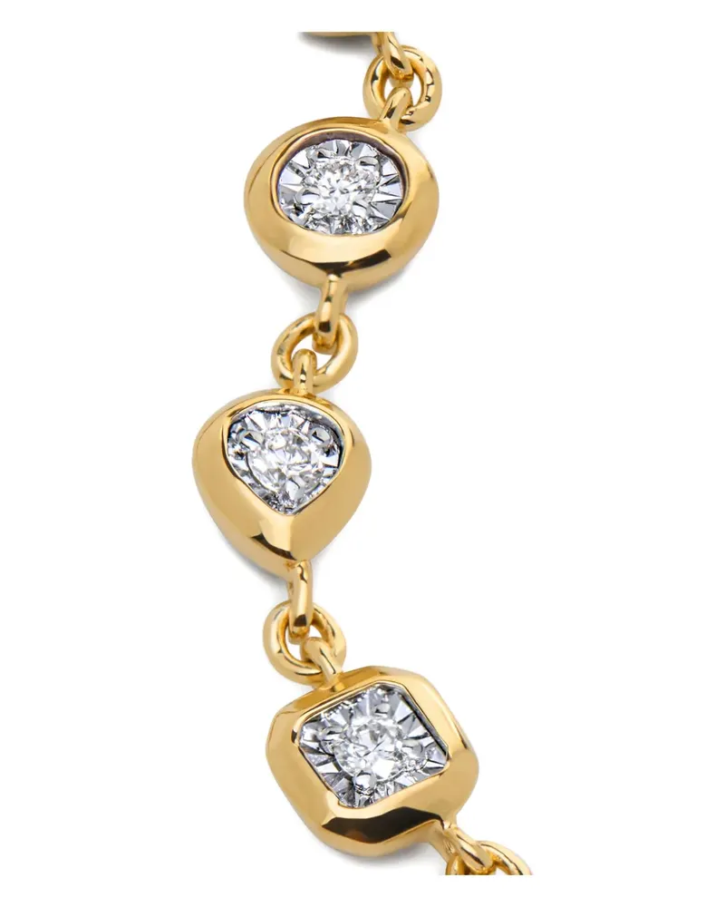 Monica Vinader Halskette mit Diamanten - Gold Gold