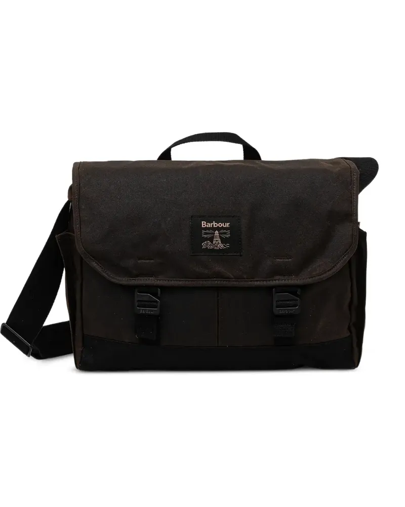 Barbour Satchel-Tasche mit Logo-Patch - Braun Braun