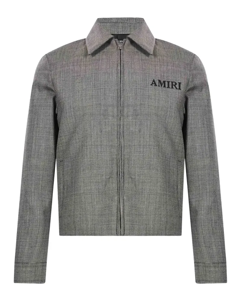 Amiri houndstooth blouson - Schwarz Schwarz