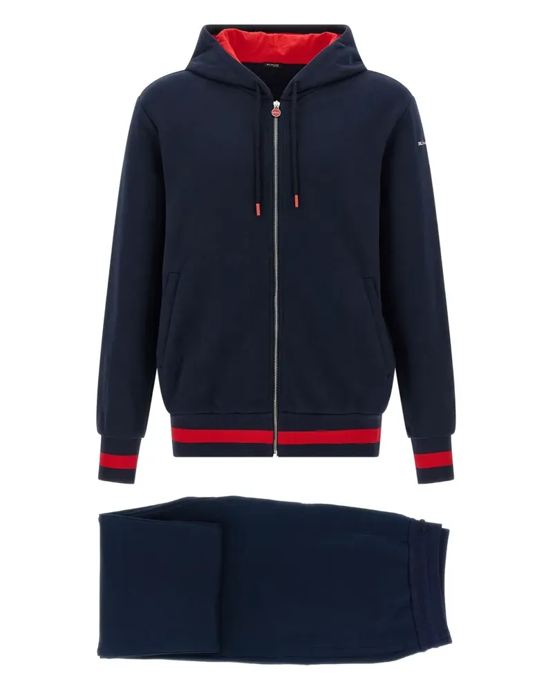 Kiton Jogginganzug mit Kontrastbändern - Blau Blau